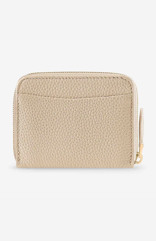 Maison De Sabre Small Leather Zipped Wallet In Saharan Nude
