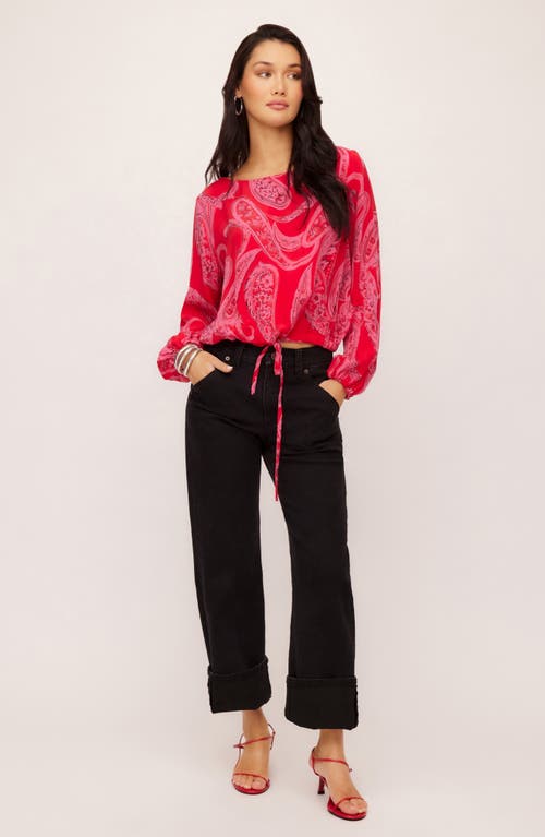 Fifteen Twenty Claudine Drawstring Top In Paisley