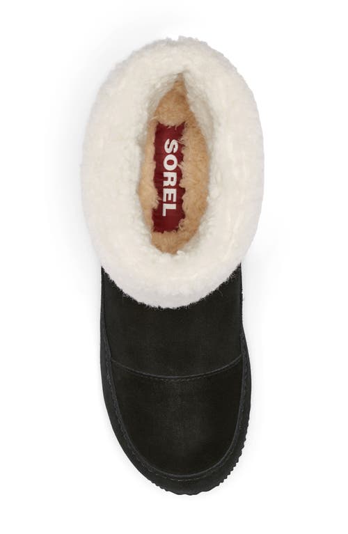 Sorel Go Stumptown Faux Fur Lined Bootie In Black/natural