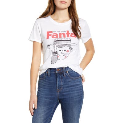 Lucky Brand Fanta Graphic Tee, White