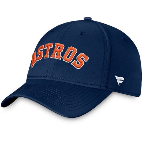 Men's Fanatics Branded Navy/Orange Houston Astros Wordmark Cuffed Knit Hat