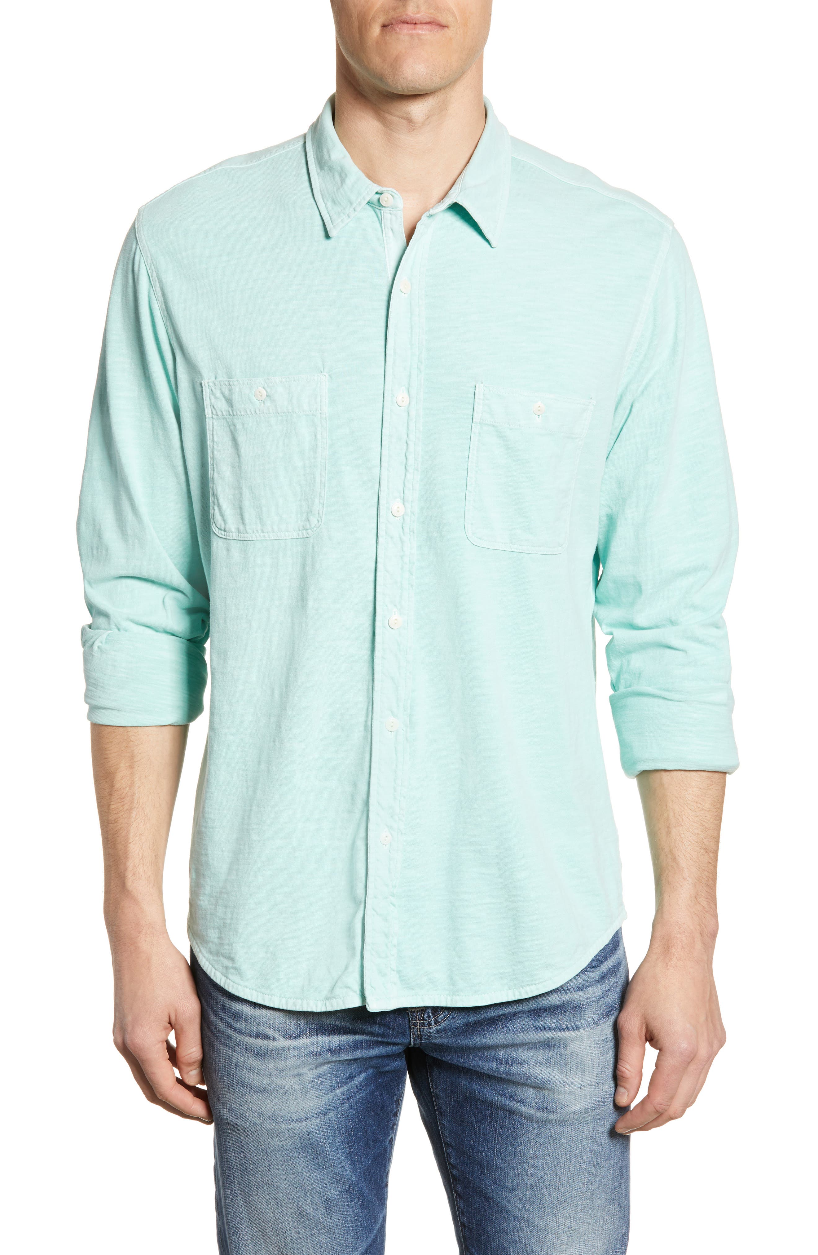 Faherty Seasons Regular Fit Cotton Sport Shirt