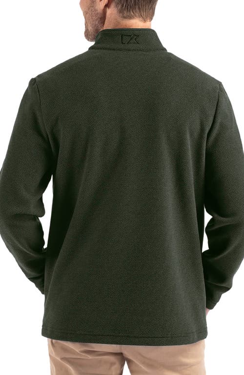 Cutter & Buck Hunts Point Fleece Snap Pullover In Poplar