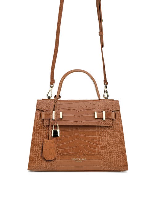 Teddy Blake Ava Croco Gold 11" In Camel Brown