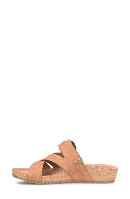 Eurosoft Gwenda Slide Sandal In Tan
