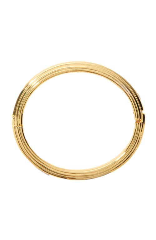 Shop Maje Clover Bangle Bracelet In Gold