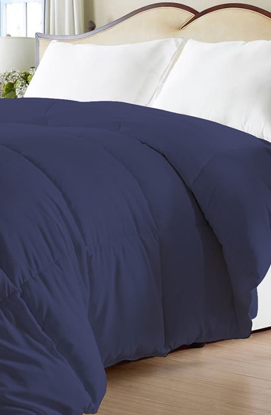 Luxury Home Super Soft Down Alternative Comforter In Navy