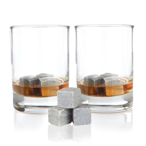 Viski Glacier Rocks Set Of 9 Soapstone Cubes In Grey
