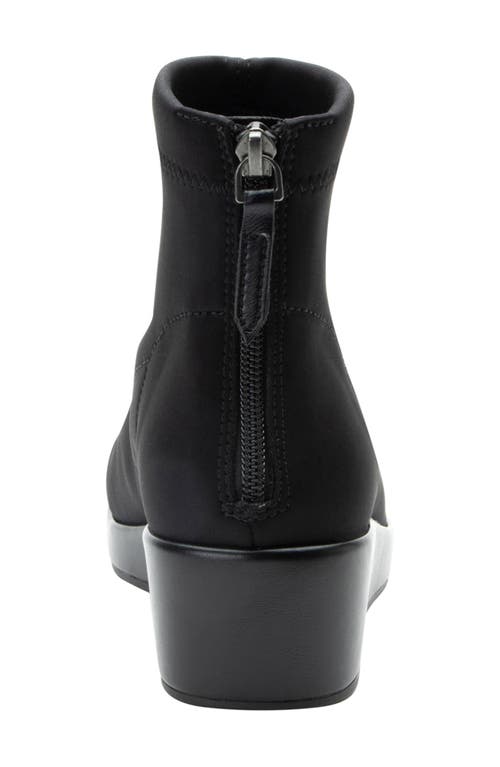 Alegria By Pg Lite Harmoni Platform Wedge Bootie In Black