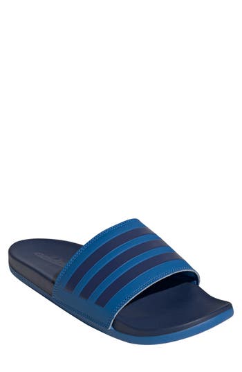 Shop Adidas Originals Adidas Gender Inclusive Adilette Comfort Sport Slide Sandal In Royal/dark Blue/royal