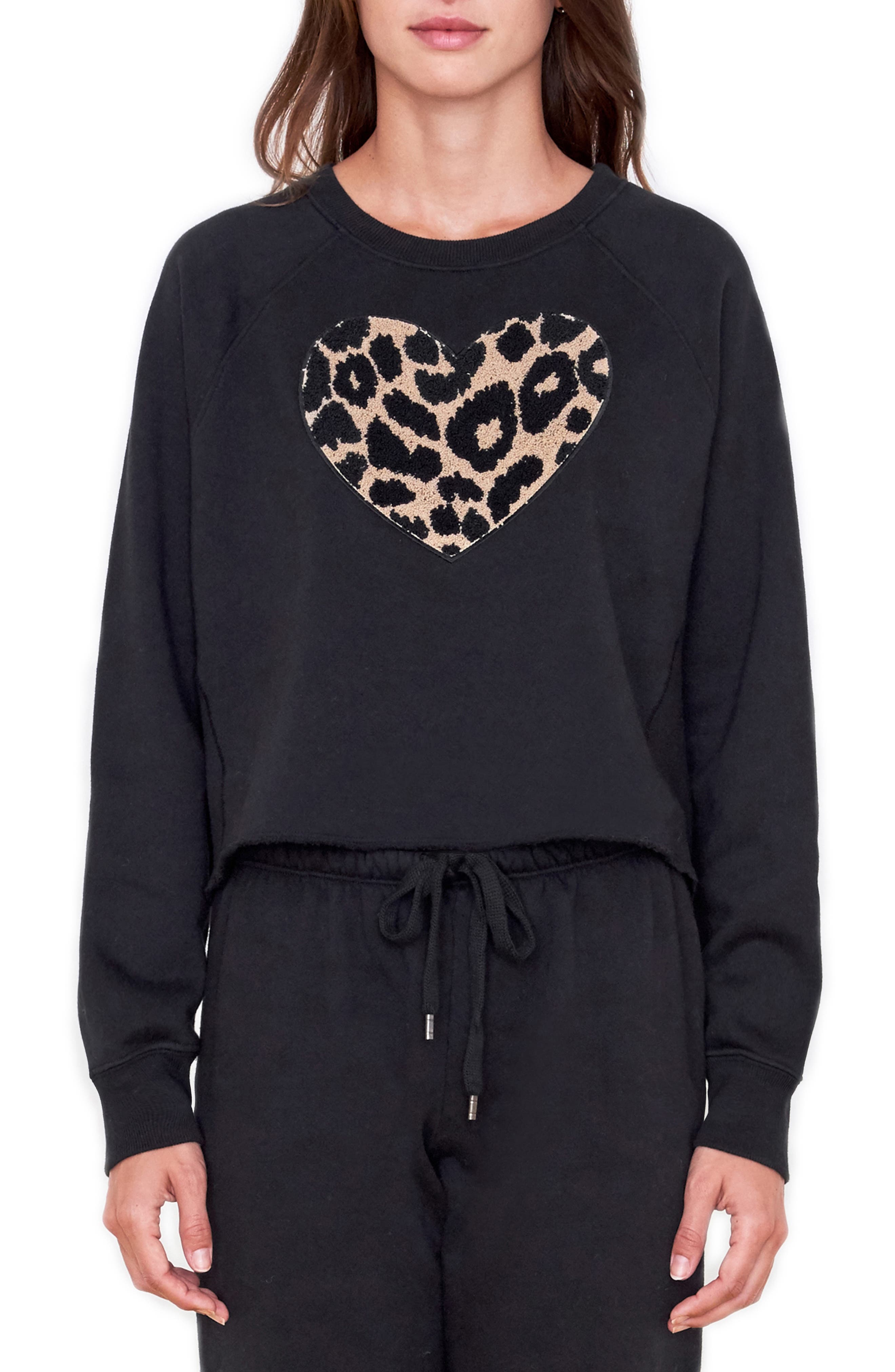 sundry leopard sweatshirt