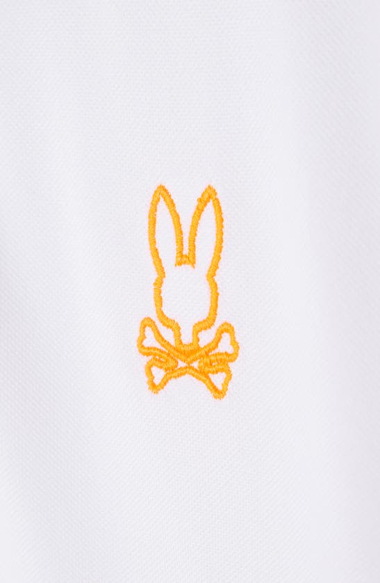 Shop Psycho Bunny Portland Sport Tipped Piqué Polo In White