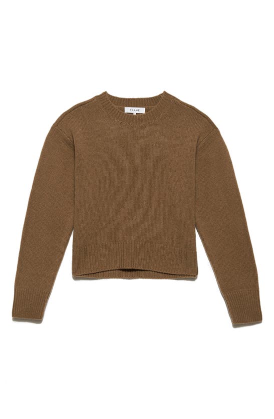 Frame Crewneck Cashmere Sweater In Vicuna