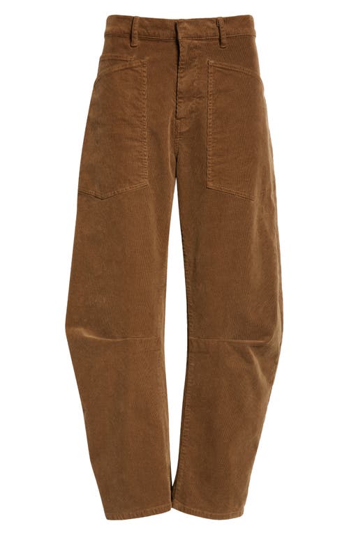 Shop Nili Lotan Shon Corduroy Pants In Cigar Brown