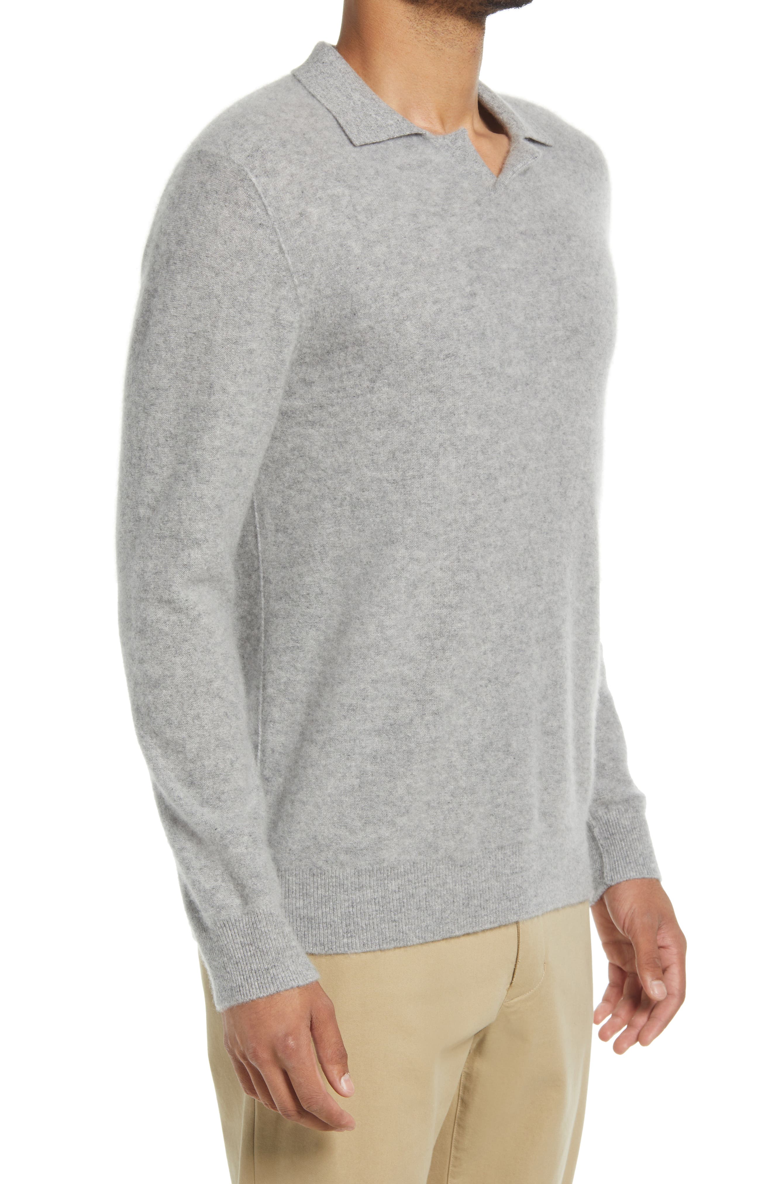 boiled cashmere polo sweater