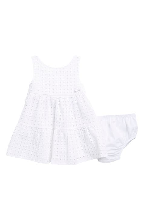 Cotton Eyelet Dress & Bloomers (Baby)
