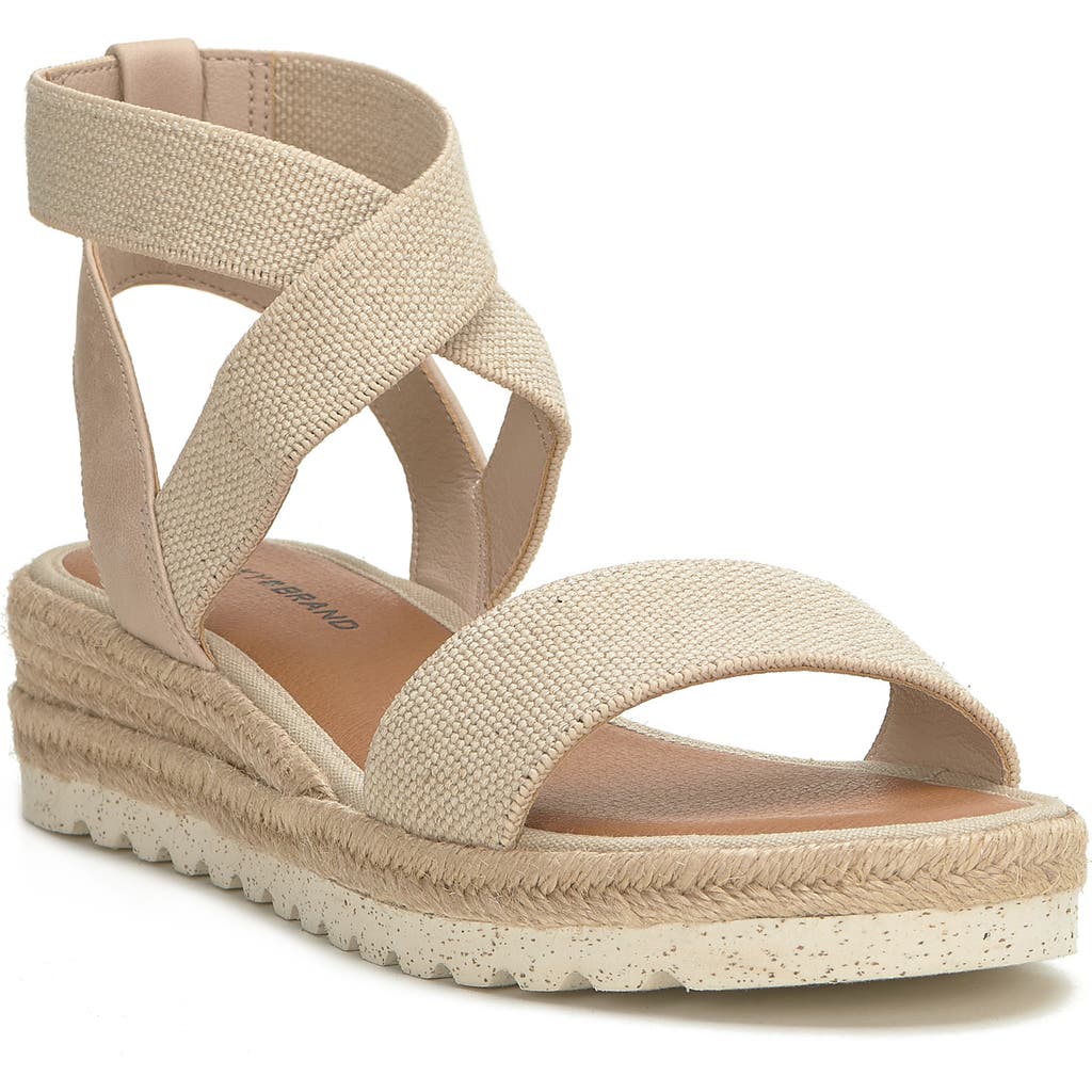 Lucky Brand Thimba Ankle Wrap Espadrille Sandal In Natural/smok Linels