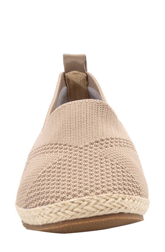 Shop David Tate Bianca Stretch Espadrille Pump In Taupe