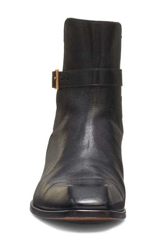 Tom Ford Kenneth Grained Leather Buckle Boots In Black