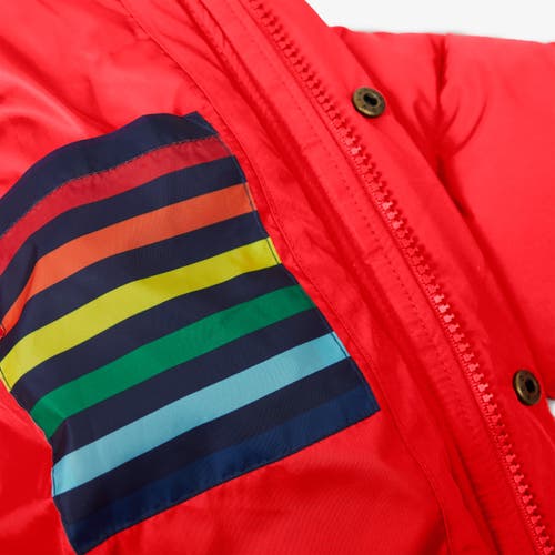 Primary Parka Puffer Coat In Tomato