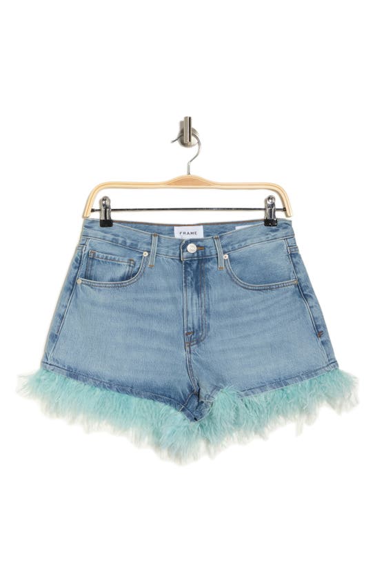 Shop Frame Le Superhigh Dancing Shorts In Legacy Clean