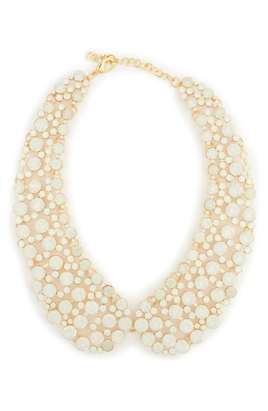 Shop Eye Candy Los Angeles Diana Imitation Pearl Collar Necklace In Beige