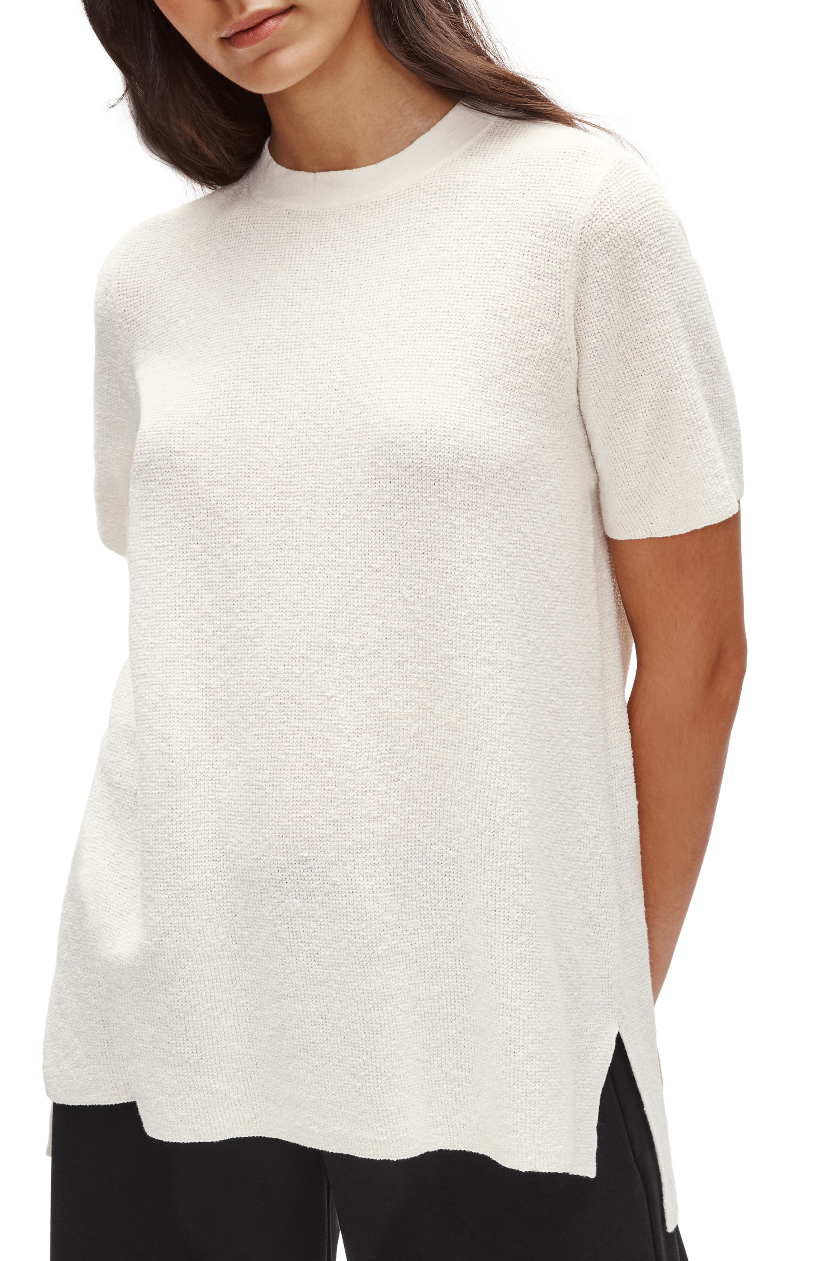 eileen fisher mock neck top