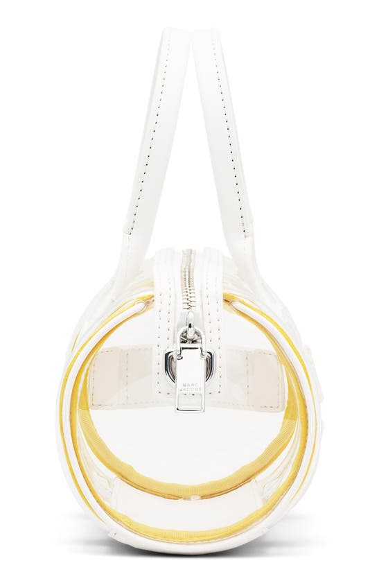 Shop Marc Jacobs The Mini Transparent Duffle Crossbody Bag In White