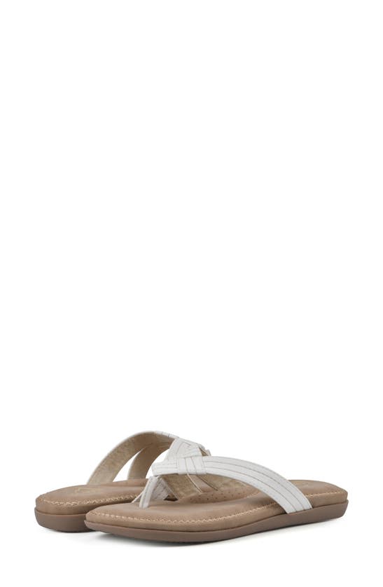 Cliffs By White Mountain Fateful Flip Flop In White/ Smooth