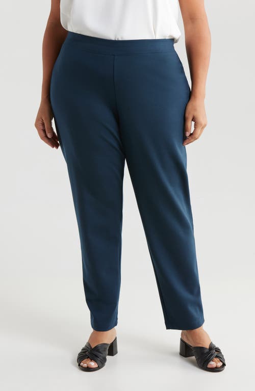 Shop Eileen Fisher Slim Fit Ankle Pants In Deep Adriatic