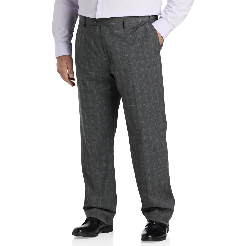 Oak Hill Houndstooth Suit Pants In Grey