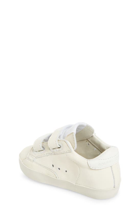 Shop Golden Goose Baby School Sneaker In Optic White