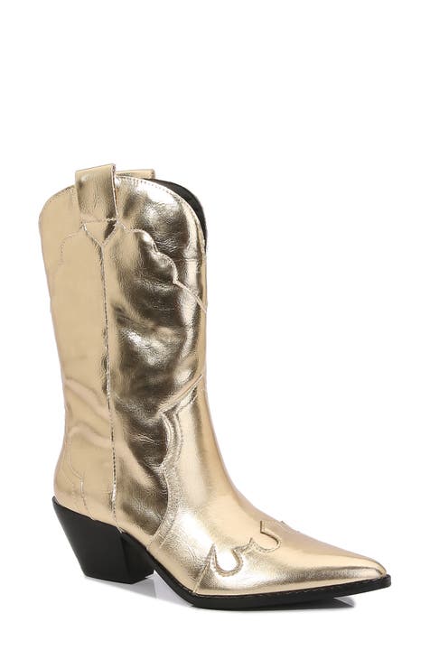 Metallic hotsell booties nordstrom