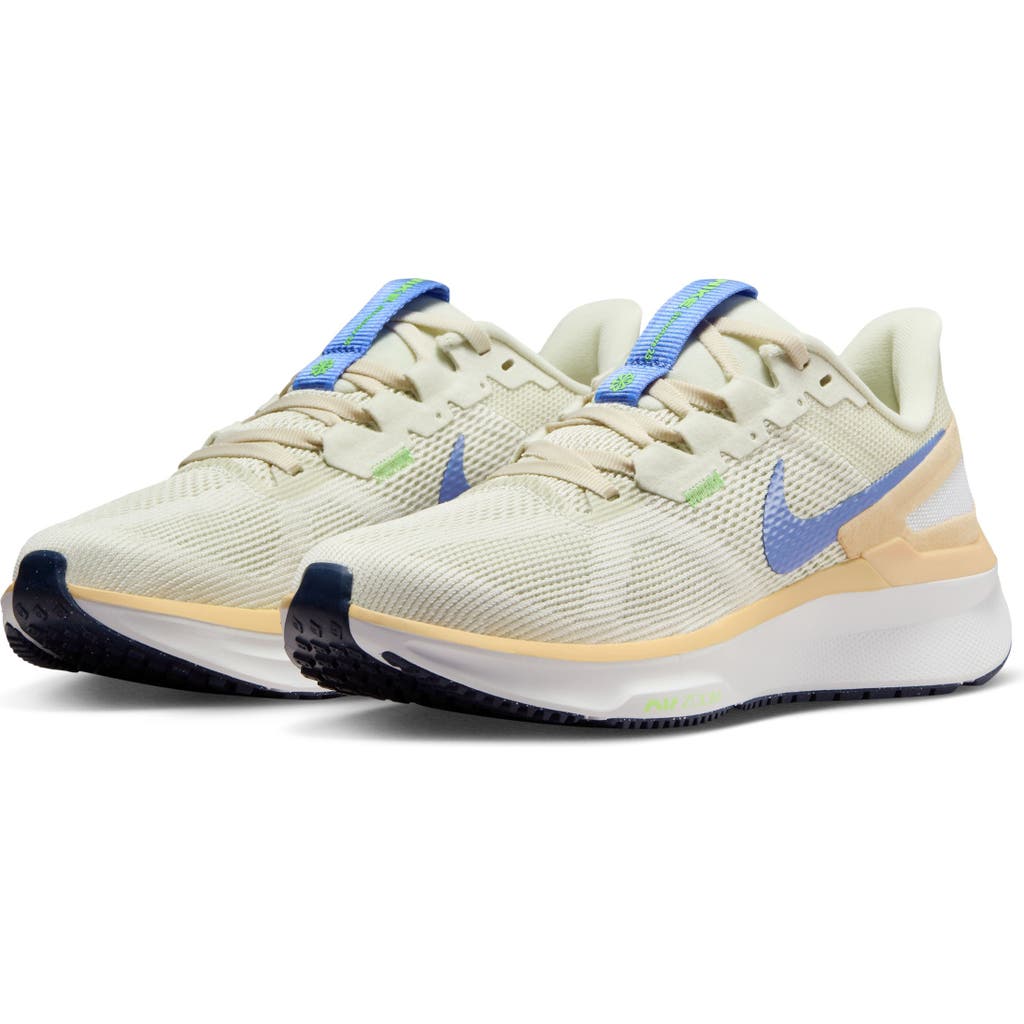 Nike Air Zoom Structure 25 Road Running Shoe In Sea Glass/polar/white