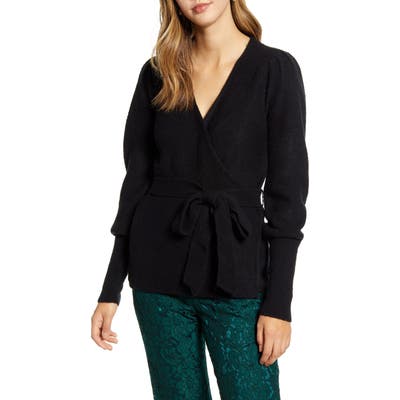 Rachel Parcell Wrap Cardigan, Black