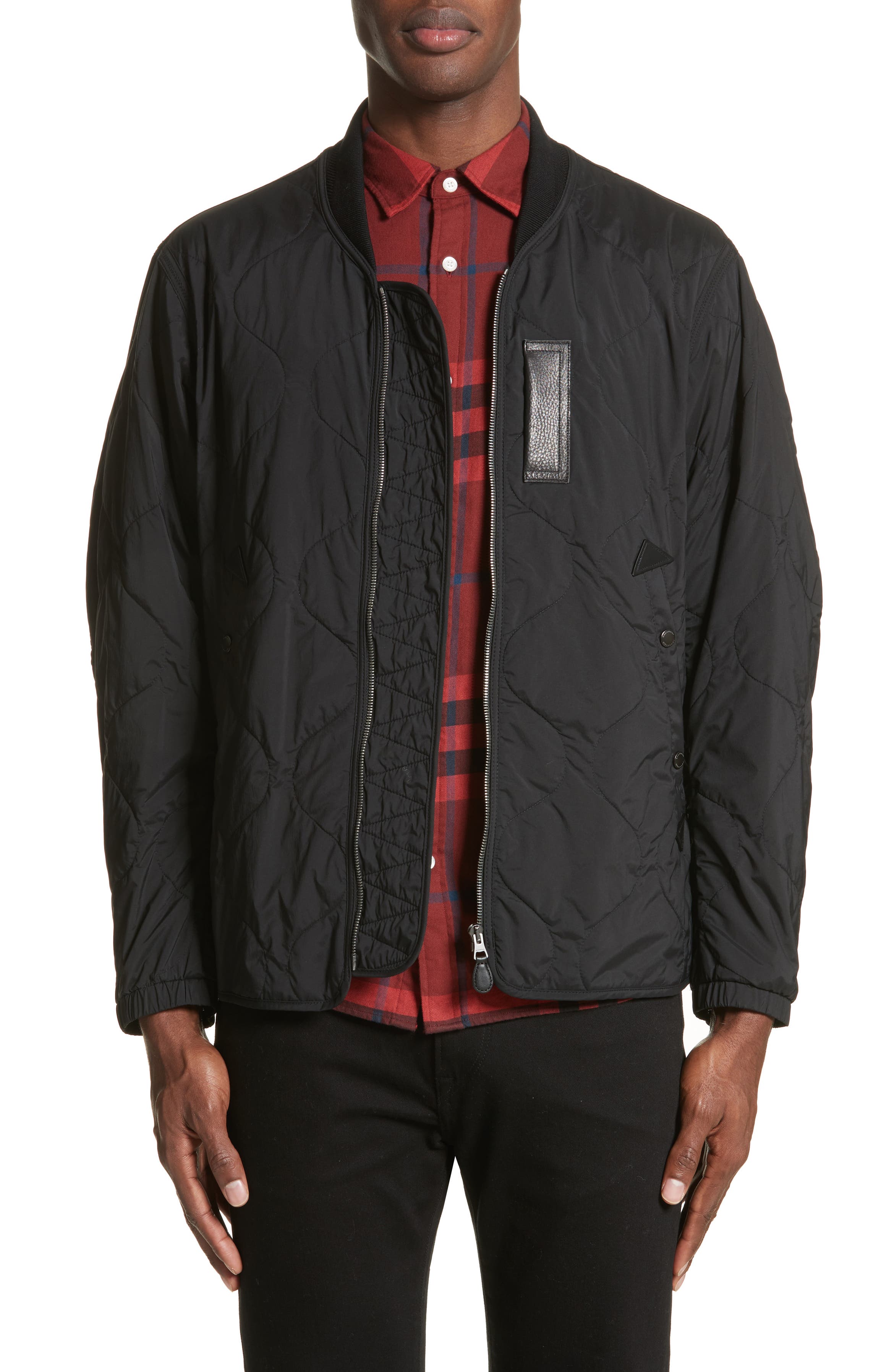 Burberry Marshall Quilted Tech Bomber Jacket | Nordstrom