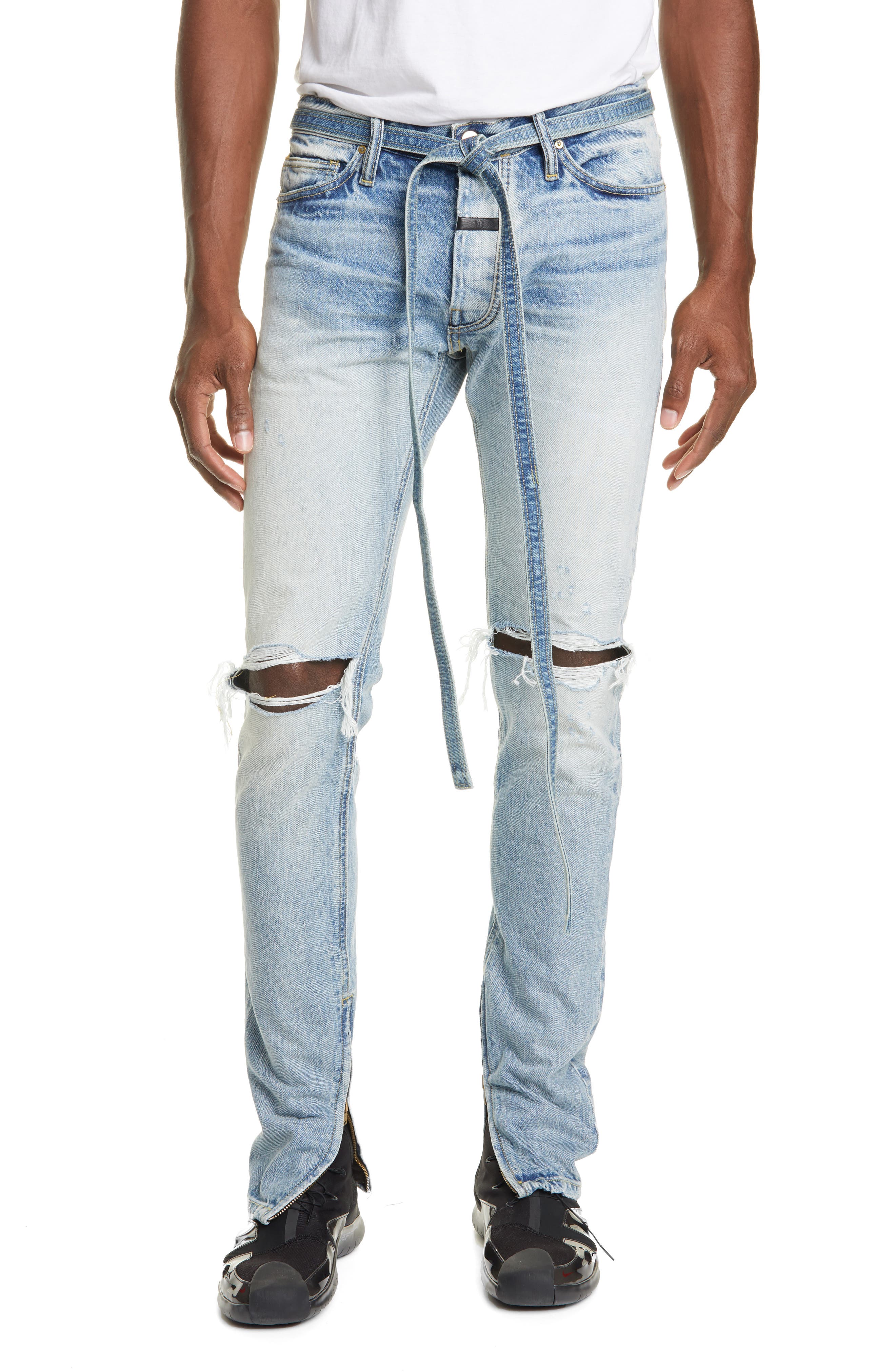 fear of god ankle zip jeans