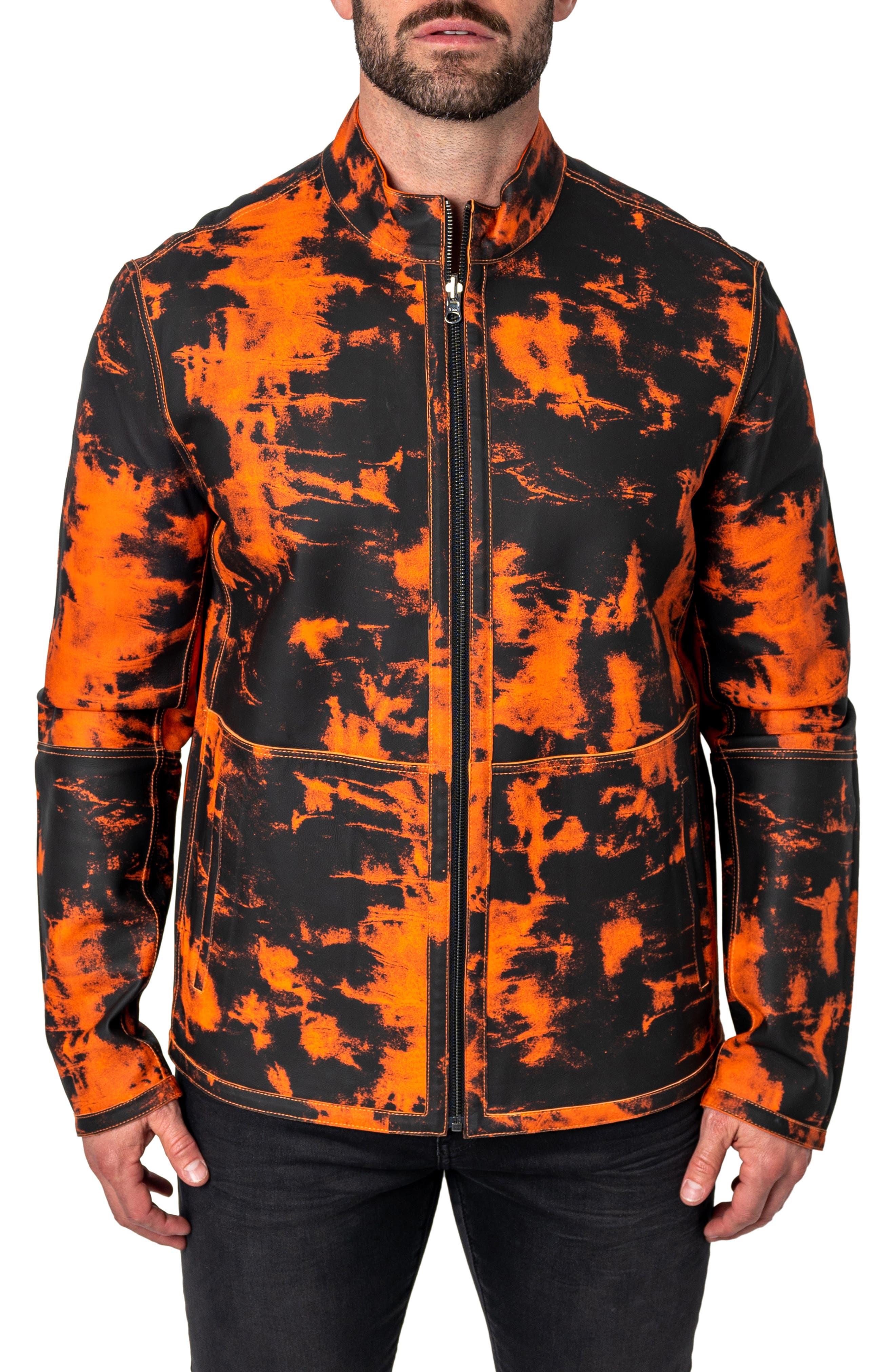 Maceoo Lab Orange Reversible Leather 