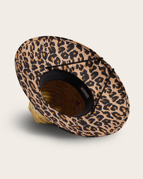 Hemlock Big Cat Straw Lifeguard Hat In Cheetah Print
