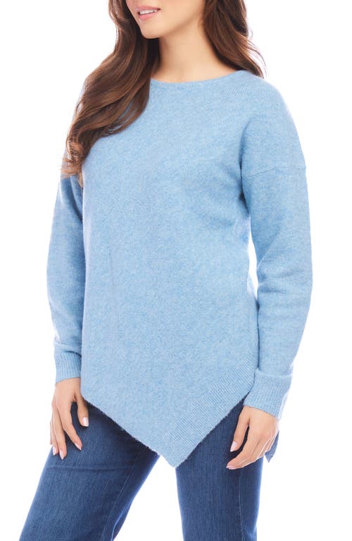 Shop Karen Kane Asymmetric Hem Sweater In Sky