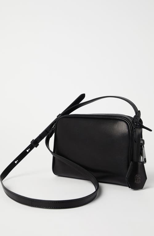 Shop Brunello Cucinelli Wet Effect Nappa Clutch In Black