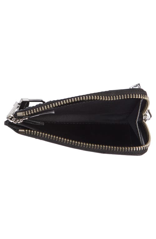Shop Marc Jacobs Small Zip Card Wallet In Black