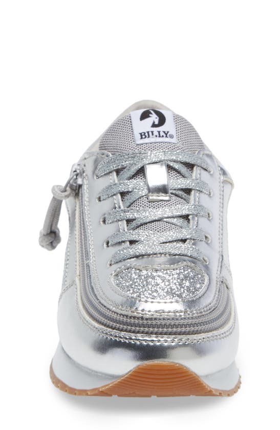 Billy Footwear Kids' Jogger Sneaker In Silver Metallic
