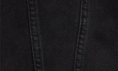 Jacquemus La Veste De Nimes Black Jacket With Rear Belt In Denim Woman In Black