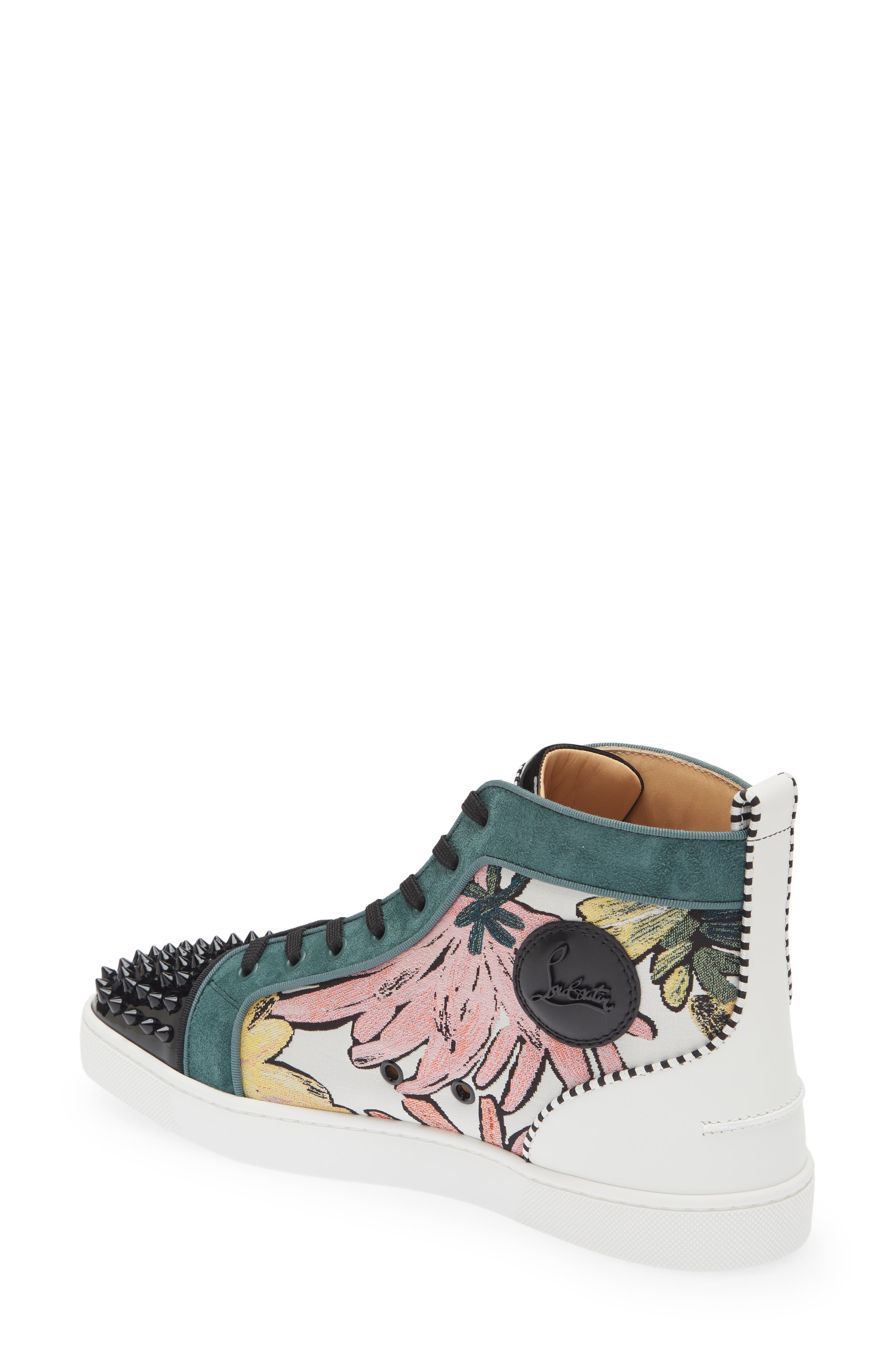 Christian Louboutin Louis Orlato Spikes High Top Sneaker in Version Multi