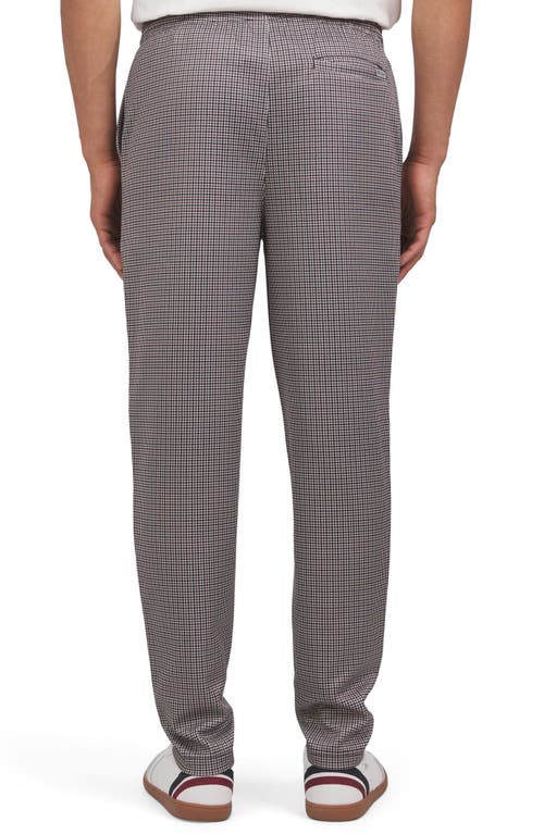 Shop Ben Sherman Houndstooth Tricot Drawstring Pants In Tofu