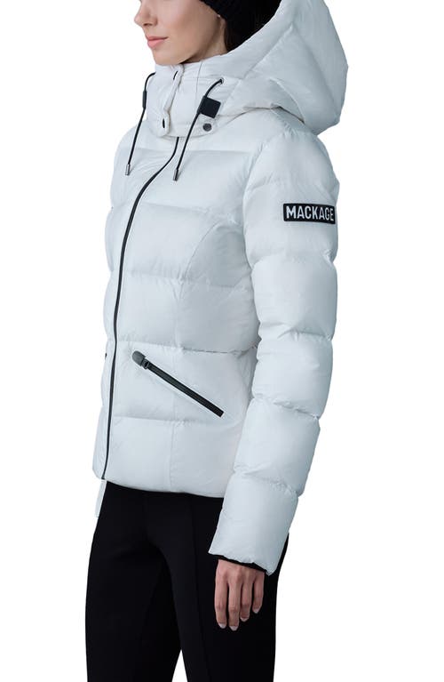 Shop Mackage Madalyn Down Puffer Jacket In White