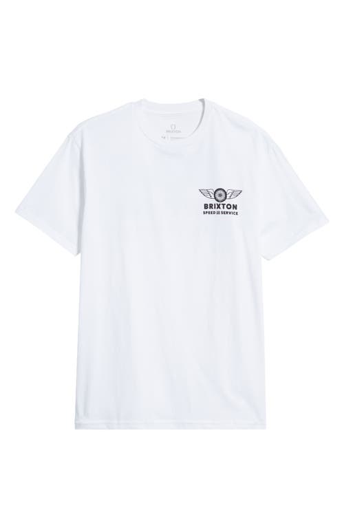Spoke Cotton Graphic T-Shirt in White