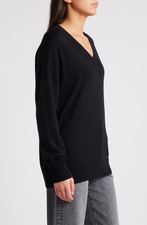 Shop Treasure & Bond Relaxed V-neck Sweater In Black