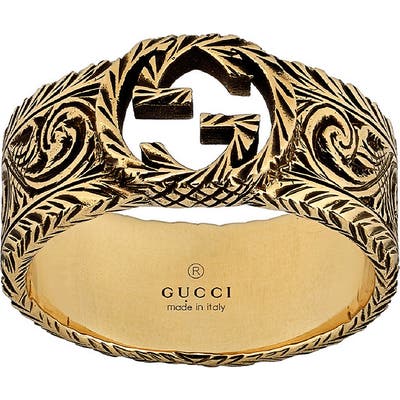Gucci Interlocking G Band Ring